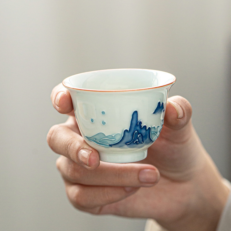 Ручная роспись чайной чашки ку – обзор и цена Celadon Ceramic Cup