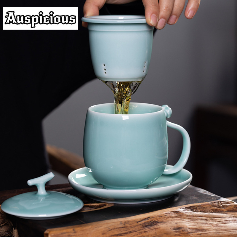 400 мл лазурный Longquan Celad – обзор и цена Celadon Ceramic Cup