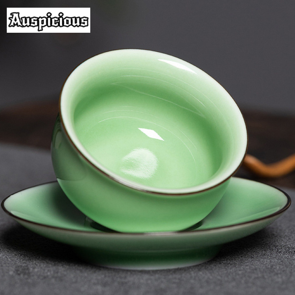 Чайная чашка с блюдцем, 70 мл – обзор и цена Celadon Ceramic Cup