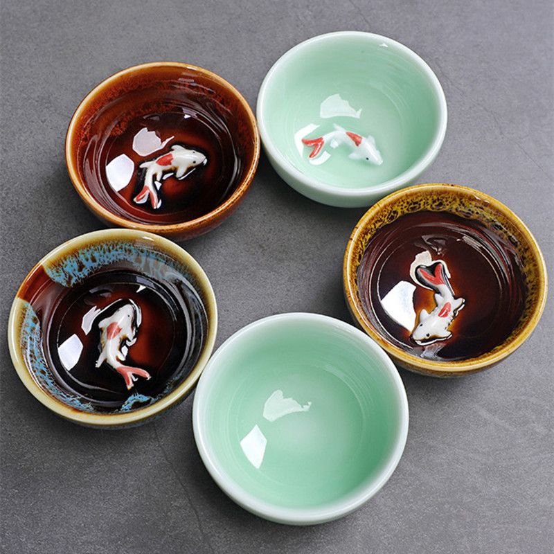 Милая чашка с рыбой Celadon, ч – обзор и цена Celadon Ceramic Cup